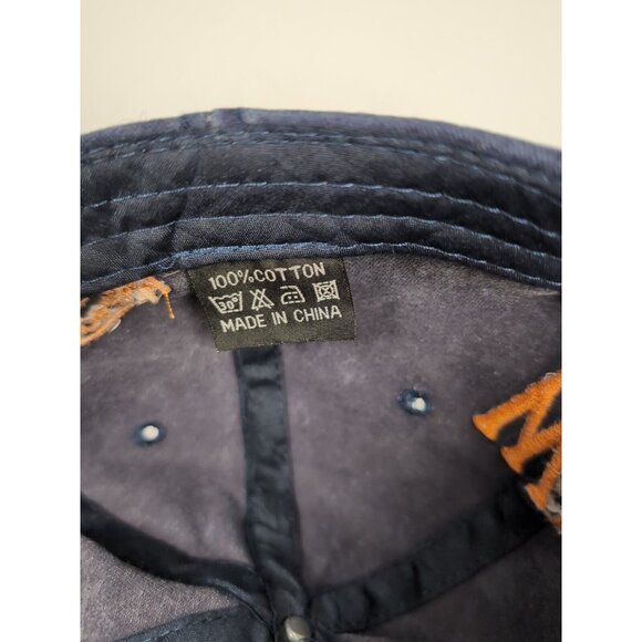 Mild Jokers 1598 Who What Why Baseball Hat Men's Blue Adjustable Distressed Cap - Picture 8 of 8